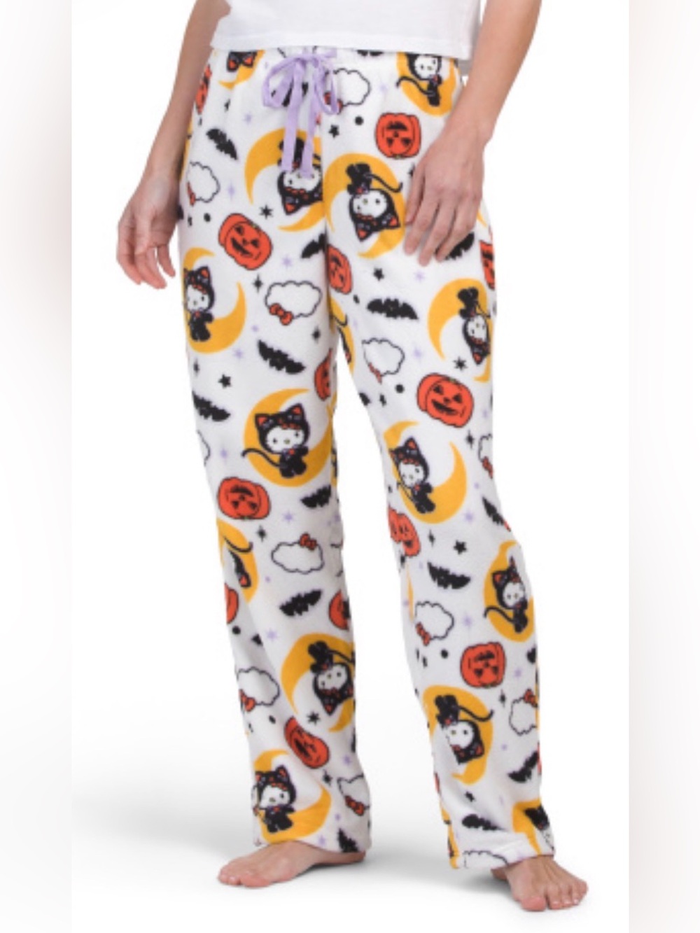 Hello Kitty Halloween Pajama Plush Pants Women’s Sizes Med & large available NWT